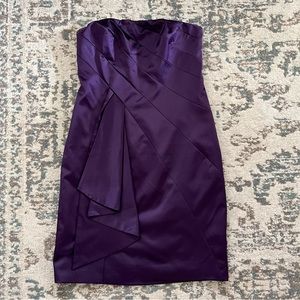 The Limited Purple Strapless Cocktail Dress